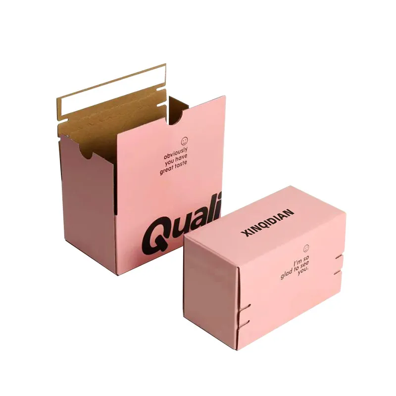 Safety seal corrugated cardboard box