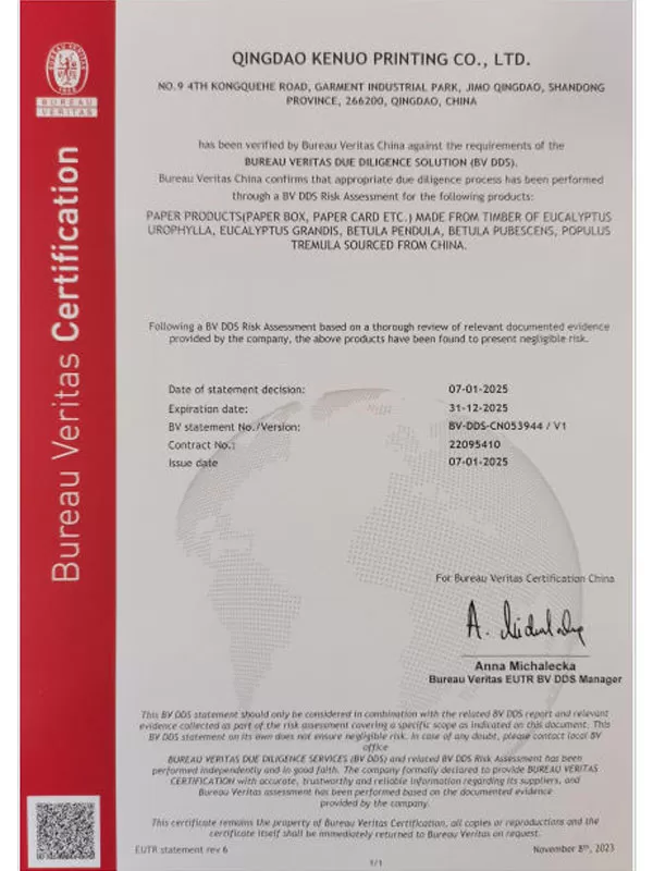 Certification - DDS