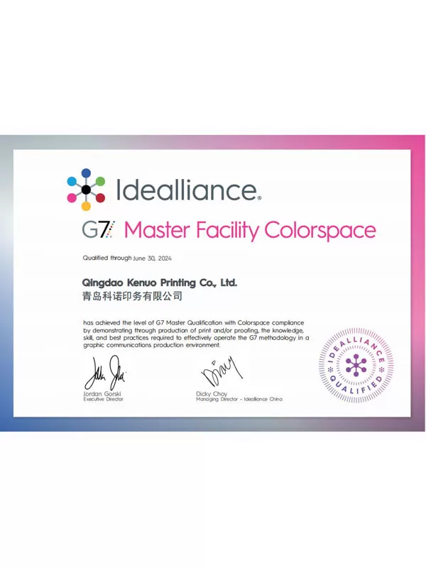 Certification - G7