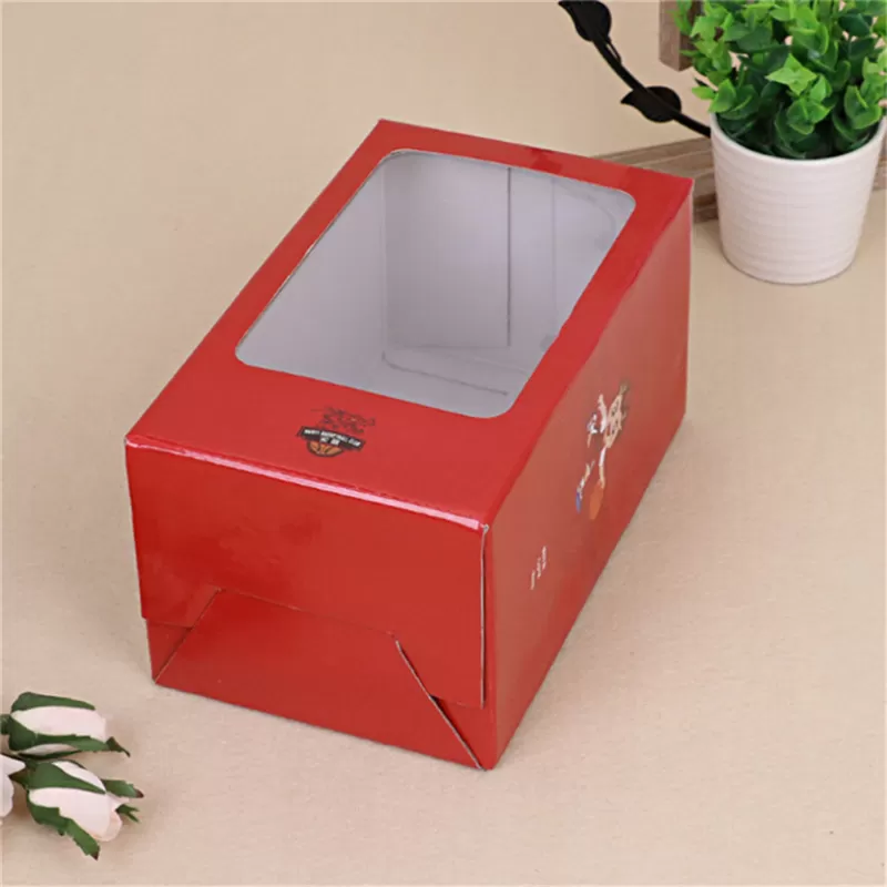Red Window Paper Box